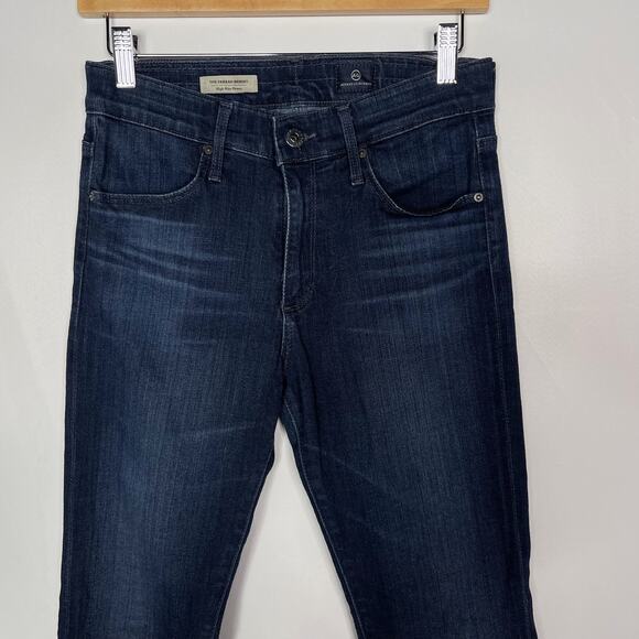 AG Adriano Goldschmied Womens 27 The Farrah High Rise Skinny Jeans Brooks Dark - Picture 3 of 9